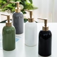 thumbnail image 2 of Lubelski 420ml Liquid Soap Shampoo Lotion Shower Gel Ceramic Empty Pump Bottle Container, 2 of 7