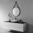 thumbnail image 2 of Epoca 28" Circle Bathroom/Vanity Brushed Gold Aluminum Framed Wall Mirror, 2 of 5