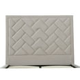 thumbnail image 5 of Manhattan Comfort Crosby Full-Size Bed with Solid Wood Frame in Beige, 5 of 9