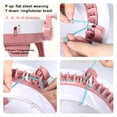 thumbnail image 4 of 48 Needles Knitting Machine with Row Counter and Plain/Tube Weave Conversion Key, Efficiently DIY Scarf Hat SockPink, 4 of 10