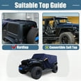 thumbnail image 2 of Unique Bargains Cab Car Cover   for jeep Wrangler JK JL Hardtop 4 Door 07-21 Sun Protection 210D   for d  Zipper Navy, 2 of 5