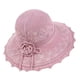 thumbnail image 1 of Qarigey Sombrero de sol clásico para mujer, sombrero de paja cómodo y a la moda, sombrero de copa británica para mujer, sombrilla Sombreros rosa, 1 of 6