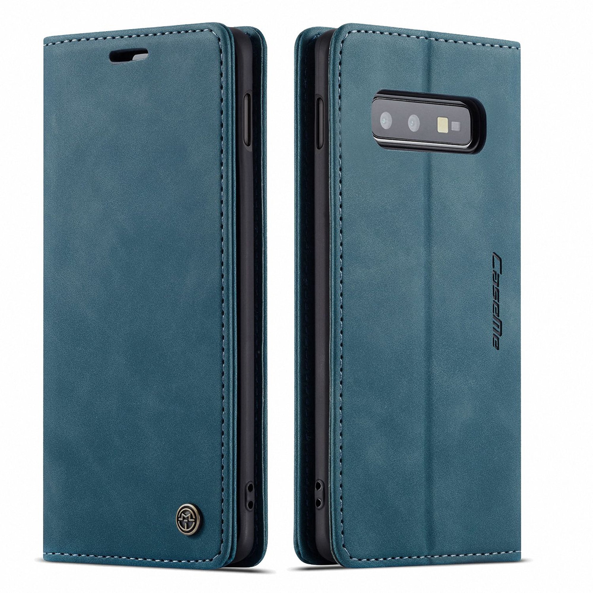 Galaxy S10e Case, Magnetic Folio Flip Leather Wallet Case Stand with Card Slots Protective Cover For Samsung Galaxy S10e 5.8 inch,Blue