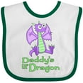 thumbnail image 3 of Inktastic Daddy's Lil' Dragon Boys or Girls Baby Bib, 3 of 4
