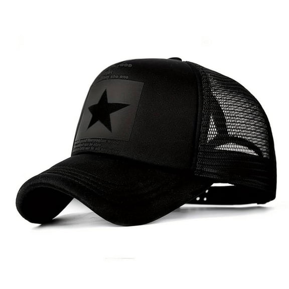 American Flag Baseball Cap, Black