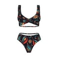 thumbnail image 5 of Honeii Paisley1 Print Women’s Bikini Set,Two Piece Swimsuit Bathing Suits,Stylish High Elasticity Swimwear for Beach and Pool, 5 of 7