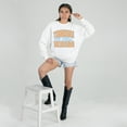 thumbnail image 3 of Women's Gameday Couture White Tennessee Volunteers Oversized Faded Formation Premium Fleece Sweatshirt, 3 of 5