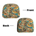 thumbnail image 3 of 2 PCS Car Headrest Cover, musical elements Soft Car Seat Head Rest Cover Protector Interior Car Accessories Seat Covers for Cars Truck Auto Only Covers, 3 of 8