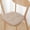 Beige(2PC), variant on 2PCS Chair Cushions for Dining Chairs, D-Shaped Seat Cushions with Removable Washable Cover and Ties, Chair Pads for Kitchen, Indoor Dining Room, Patio Chairs, 17'' x 16''(Beige)