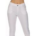 thumbnail image 5 of Moa Collection Women's Casual Comfy Slim Pocket Jeggings Jeans Capri Pants, 5 of 6