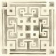 thumbnail image 2 of Vess, June Erica 20x20 Black Ornate Wood Framed with Double Matting Museum Art Print Titled - Neutral Impressions IV, 2 of 4