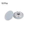 thumbnail image 3 of Uxcell 10pcs 18L Fabric Cloth Covered Button 11.5mm Metal Shank Round Sewing Buttons for Suits Dress Blouses, Light Blue, 3 of 5
