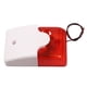 thumbnail image 1 of Sirena de alarma contra incendios sirena de alarma antirrobo fácil de instalar 12 V con luz intermitente LED para el hogar tienda oficina fábrica, 1 of 8