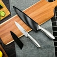 thumbnail image 3 of Hecef 5 PCS High Carbon Stainless Steel Kitchen Knife Set with Ergonomic Handle and Blade Covers, 3 of 16