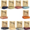 Varina Natural Soap Mens Variety Bar Soap - Gentle Cleansing for Sensitive Skin, Fresh - 10 Pack - Handmade Soap