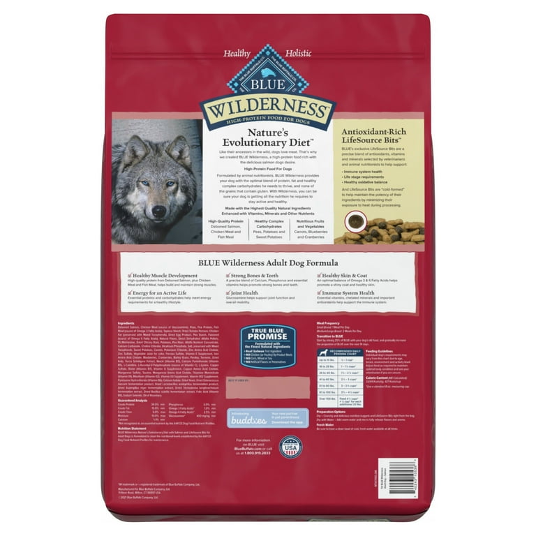 Blue diamond top salmon dog food