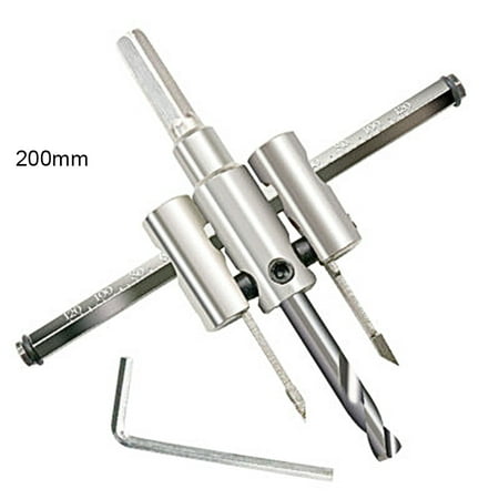 

Adjustable Drill Bit Woodworking Hole Opener Metal Wood Circle Hole Saw Drill Bit Cutter 200mm