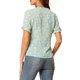 thumbnail image 3 of INSPIRAR CHIC Blusa Floral de Manga Corta con Cuello Peter Pan y Volantes S Verde, 3 of 8