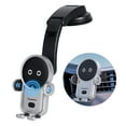 thumbnail image 2 of Wireless Car Charger,15W Automatic Clamping Car Phone Holder, Air Vent Dash Windshield Cute Car Mount for iPhone 14/14 Pro/13/13 Pro/12 pro/12/11/X/8, Samsung S20/S10/S9/S8/Note10/Note9,etc. (Silver), 2 of 7