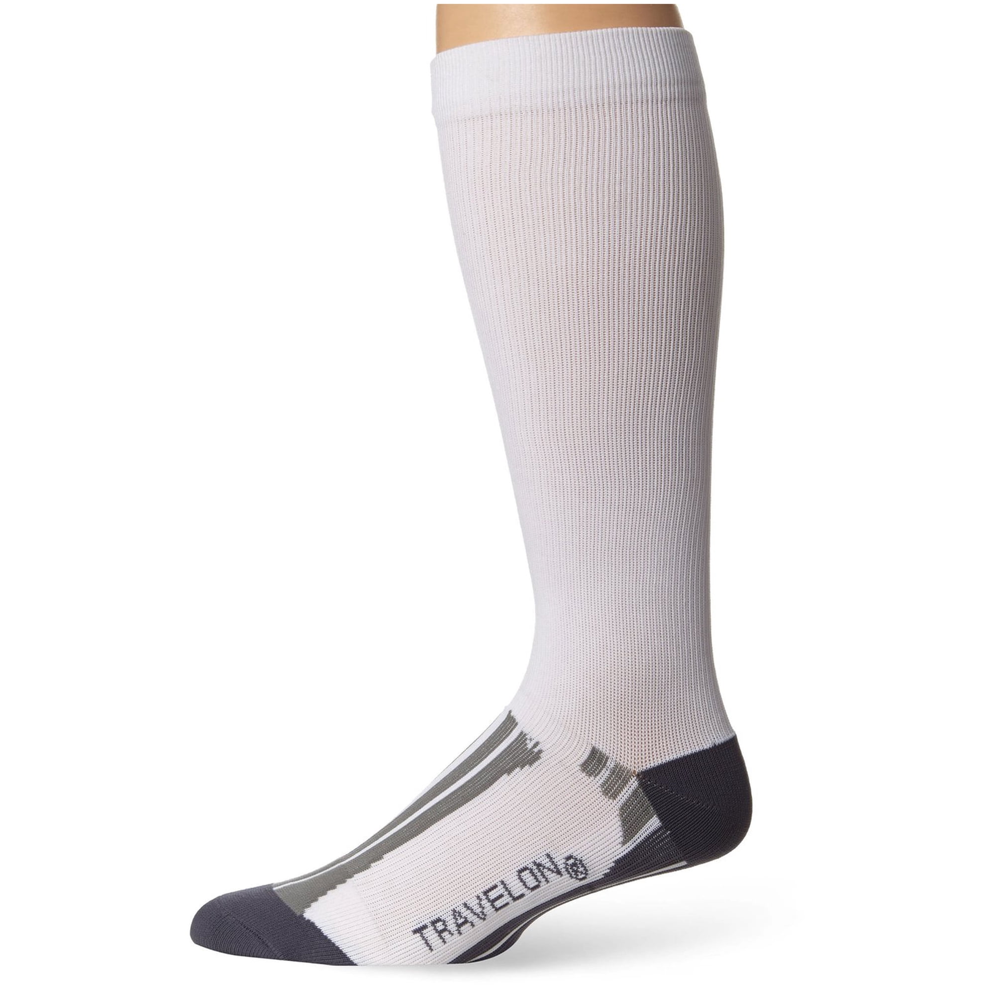 Travelon Large Travel Compression Socks, White
