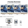 thumbnail image 6 of 3 Pieces Galaxy Duvet Cover Bedding Set 3D Printed Quilt Cover Blue Starry Twin, 6 of 8