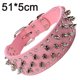 thumbnail image 2 of Collar de perro de cuero con remaches de 2" de ancho,, 2 of 5