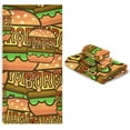 thumbnail image 6 of GZHJMY Bath Towel Sets for Bathroom Hand Towels Fingertip Towels Hamburger Fast Food 3 Piece Decorative Soft Cotton Absorbent, 6 of 6