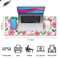 thumbnail image 5 of Long Mouse Pads for Desk,Pioneer Flower Floral Print Pattern Desk Mats on Top Of Desks, Desk Mouse Pad Extra Large with 3mm Non-Slip Base and Stitched Edge for Gaming,Office,Work,Home 31.5"x11.8", 5 of 6