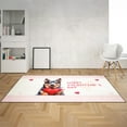 thumbnail image 2 of Happy Valentine's Day Australian Cattle Dog Brings Love Heart Indoor Rug Heeler Lover Gifts Carpet Living Bed Room Sofa Home Decor - 02028, 2 of 5