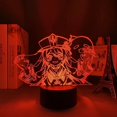 thumbnail image 4 of Genshin Impact Hutao Lamp Cool 3d Illusion Night Lamp Home Room Decor Acrílico Led Light Lámparas de regalo de Navidad (16 colores con control remoto) Feliz Sencillez, 4 of 5