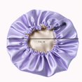 thumbnail image 2 of Satin Bonnet Sleep Bonnet Cap - Extra Large Double Layer Reversible Adjustable Satin Cap for Sleeping Hair Silk Bonnet, 2 of 4