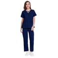 thumbnail image 3 of Garbnen Scrubs for Women Set Stretch V-Neck Scrub Top Women & Yoga Jogger Scrub Pants Nurse Uniform with Pockets, 3 of 6