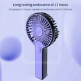thumbnail image 3 of UttpKLBx Clearance Led Bladeless Fan Small Handheld Fan Portable Air Conditioners Mini Portable Fan Rechargeable, for Travel Home Office (Purple), 3 of 8