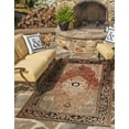 thumbnail image 5 of Unique Loom Outdoor Traditional Collection Area Rug - Olde (5' 1" x 8' Rectangle Multi/Beige), 5 of 8