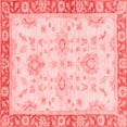 thumbnail image 1 of Ahgly Company Indoor Square Oriental Red Traditional Area Rugs, 4' Square, 1 of 4