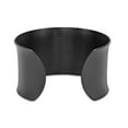 thumbnail image 3 of Metro Jewelry Black High Polish Stainless Steel Open Cuff Bangle Bangle, 3 of 8