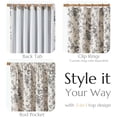 thumbnail image 2 of TOPICK Blackout Curtains 84 Inch Length Black Floral Printed Linen Blend Drapes for Bedroom Living Room Thermal Insulated Back Tab Window Curtains 2 Panel Set, 2 of 5