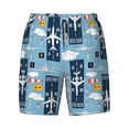 thumbnail image 4 of Lsque Mens Swim Trunks Airplanes and Aviation Signs Pattern - Bathing Suit Compression Liner - Beach Swim Shorts Swimwear - (S-3XL) - Stretch Quick Dry -XX-Large, 4 of 9
