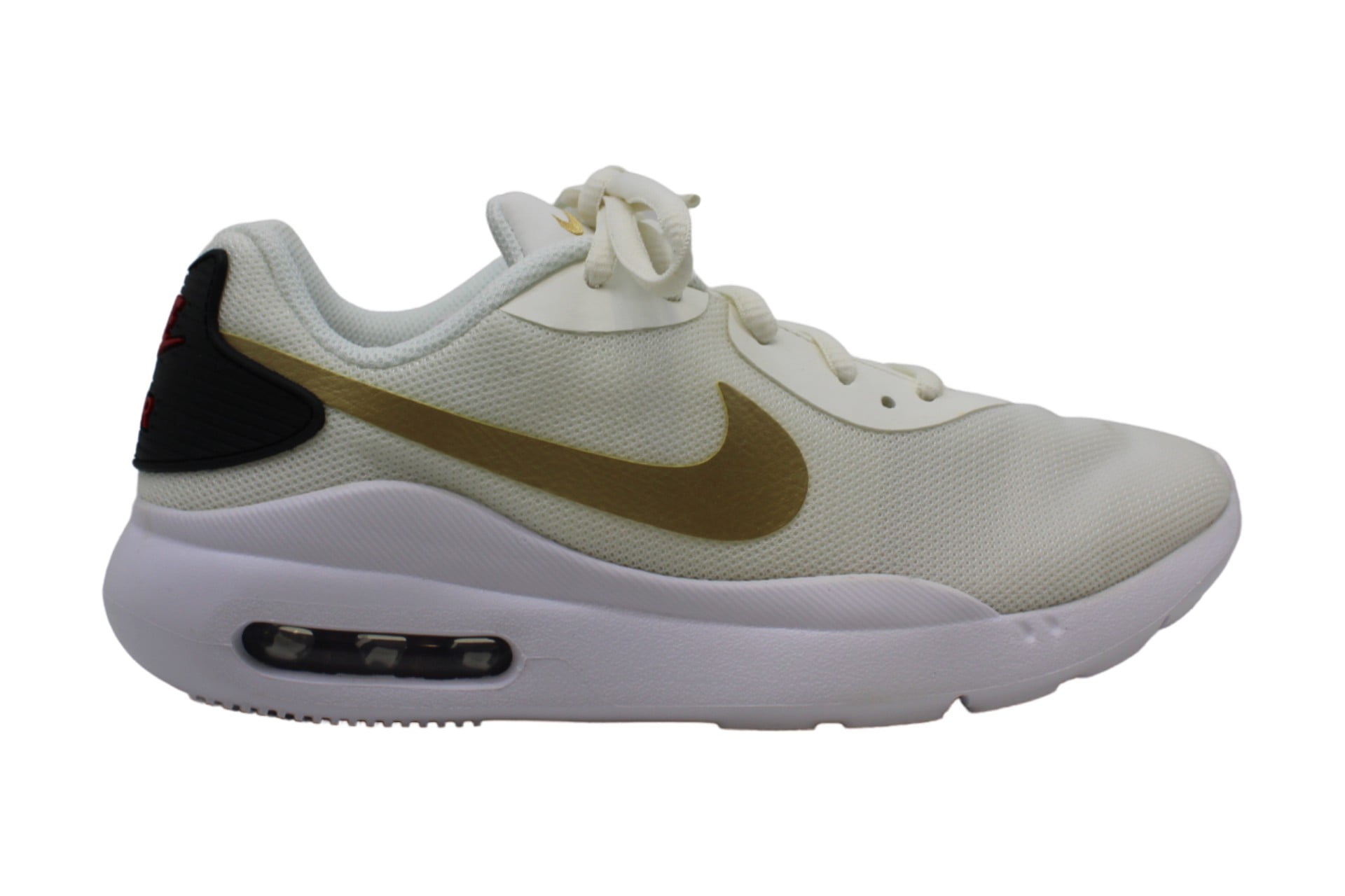 women's nike air max oketo white and gold