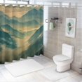 thumbnail image 7 of Orinice Mountains Foggy Sky Forest Bathroom Decor Set with Hook Shower Curtain for Bathroom Decorating Chic Modern Bathroom Decoration - Multi Size Luxury Graphic Print, 7 of 7