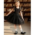 thumbnail image 5 of Oudiya Toddler Tutu Dress Little Girls Summer Tulle Backless Party Birthday Cotton Dresses 2-6Y, 5 of 7