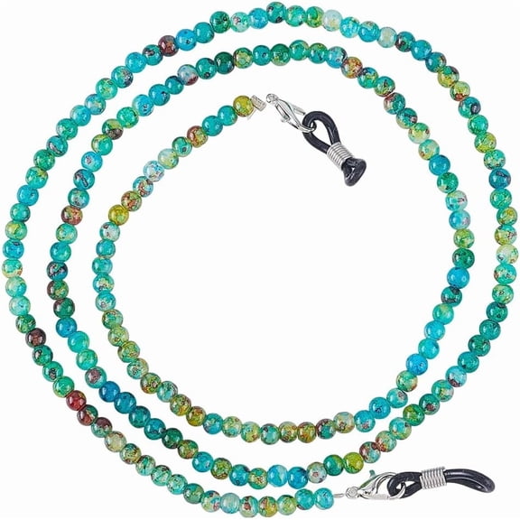 1 Box 1Pc 28.7 Inch Glasses Chain Beaded Eye Glasses Holders Around Neck Strap Necklace Lanyard Stylish Colorful Beads Eyewear Retainer Chain