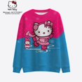 thumbnail image 4 of Hello Kitty Mode Urbaine Style Noël 2023 Nouveau Automne Harajuku Col Rond Décontracté Sweat à Manches Longues pour Femmes 2K, 4 of 7