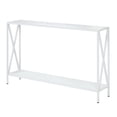 thumbnail image 4 of Convenience Concepts Table Console Tucson en Fini Bois Blanc et Cadre en Métal, 4 of 5