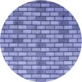 thumbnail image 1 of Ahgly Company Machine Washable Indoor Round Transitional Slate Blue Area Rugs, 8' Round, 1 of 7
