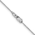 thumbnail image 3 of 10K White Gold Cable Chain Styles Necklace 1.1 mm Flat 16 inch, 3 of 4