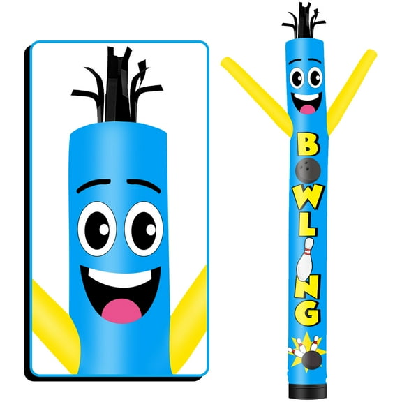 Bowling Inflatable Tube Man Wacky Wavy Dancing Guy for Outdoor Decoration Advertising Business Promotion (Blower Not Included)