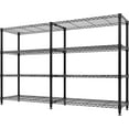 thumbnail image 4 of Garvee Étagères de Rangement en Métal à 4 Niveaux, Réglables, Étagère en Forme de H / L, 57.24 x 13.38 x 59.44 Pouces, Noir, 4 of 10