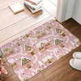 thumbnail image 4 of Uemuo Gingerbread Houses Pink Wonderland Printed Door Mat Indoor Doormat 16"x24",Front Back Door Mats Non Slip Entrance Rugs,Inside Doormats for Entryway, 4 of 9