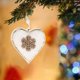 thumbnail image 5 of Adornos navideños, adornos navideños, regalos navideños, adorno navideño de madera dorada, árbol de Navidad, estrella, corazón, copo de nieve de terciopelo, decoración festiva, accesorios colgantes, l, 5 of 6